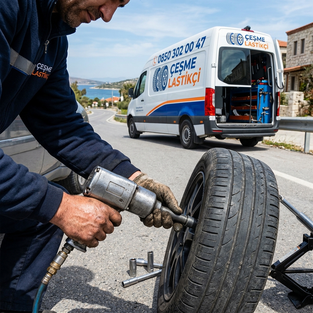Reisdere i&ccedil;in mobil yol yardım lastik servisi